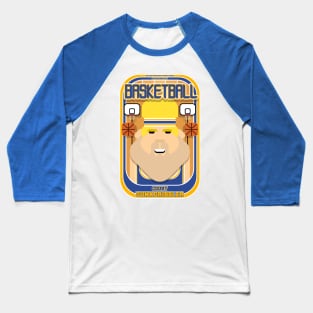 Basketball Blue Gold - Court Dunkdribbler - Sven version Baseball T-Shirt